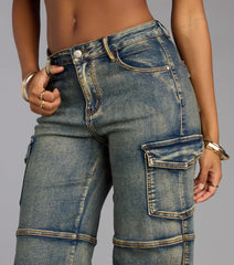 Off Duty Cargo Denim Pants