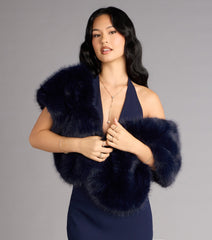 Wrapped In Luxe Faux Fur Shawl