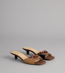 Fierce Step Patchwork Mules
