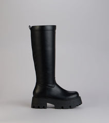 Built To Stomp Faux Leather Lug Boots