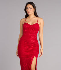 Braelyn Lace Slit Formal Dress