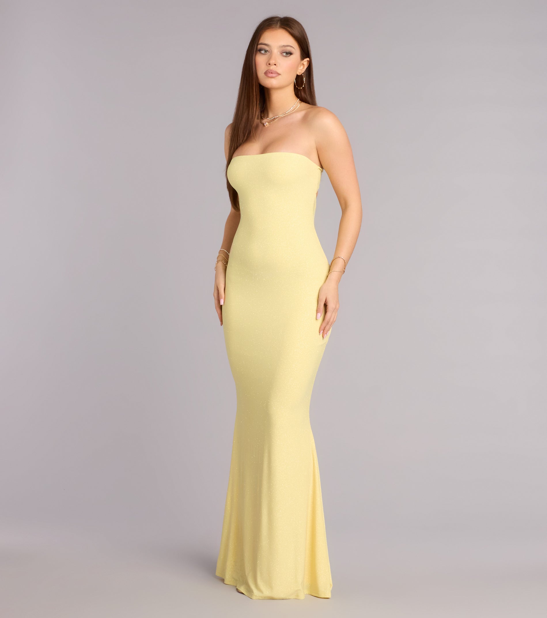 Alaina Glitter Knit Mermaid Dress