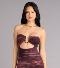 Just Enough Drama Tube Midi Dress