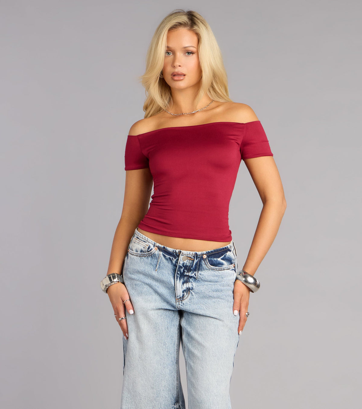 Simply Styled Off-The-Shoulder Top