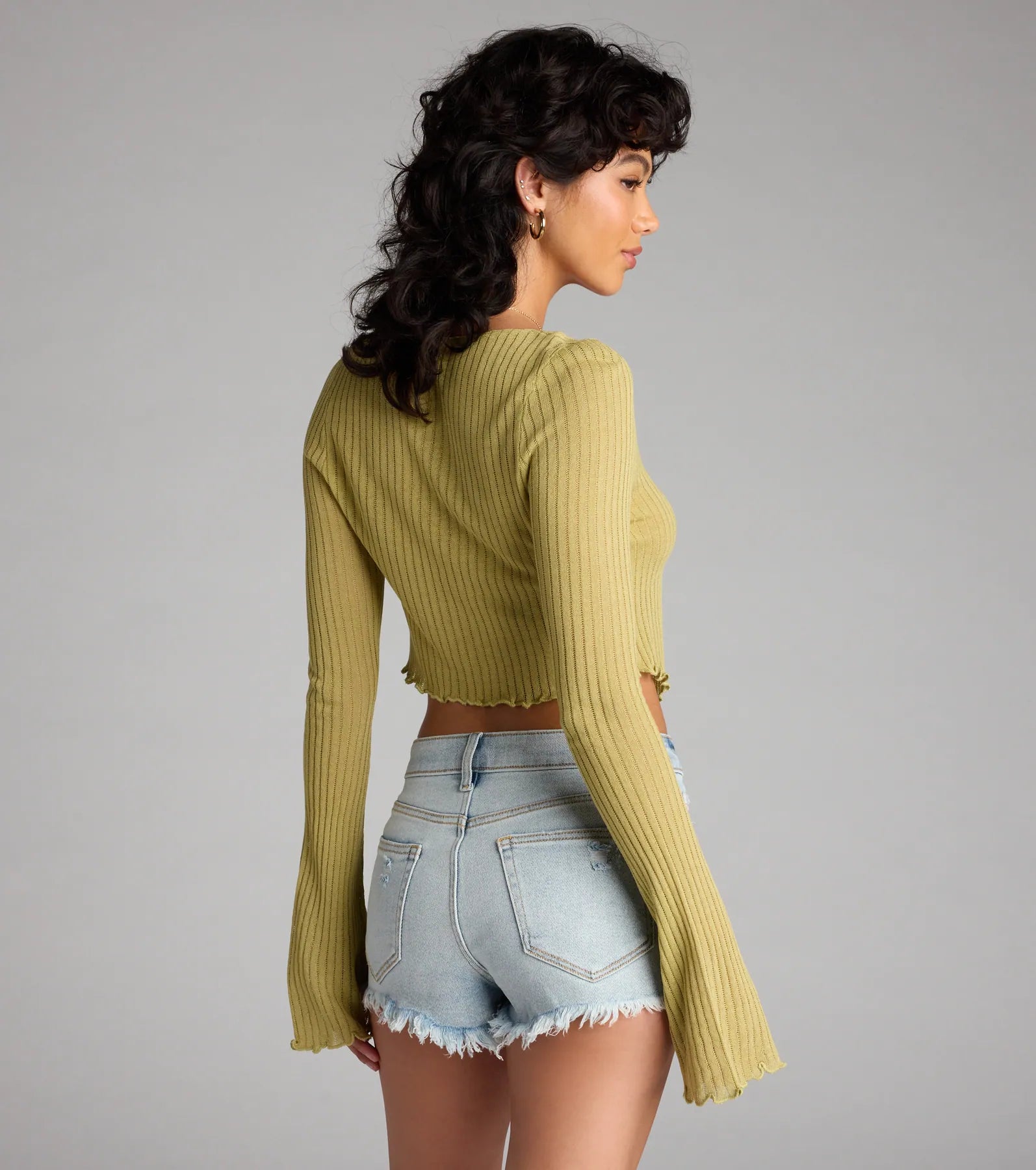 Caught Up Tie Front Knit Top