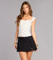 Off Duty Attitude Pleated Skort
