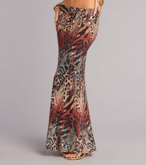 Untamed Vibes Animal Print Maxi Skirt