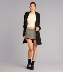 Flirt in Motion Plaid Pleated Mini Skort