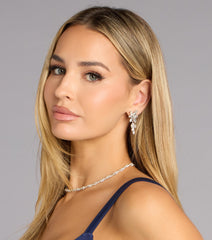 Sparkle Trail Rhinestone Earrings