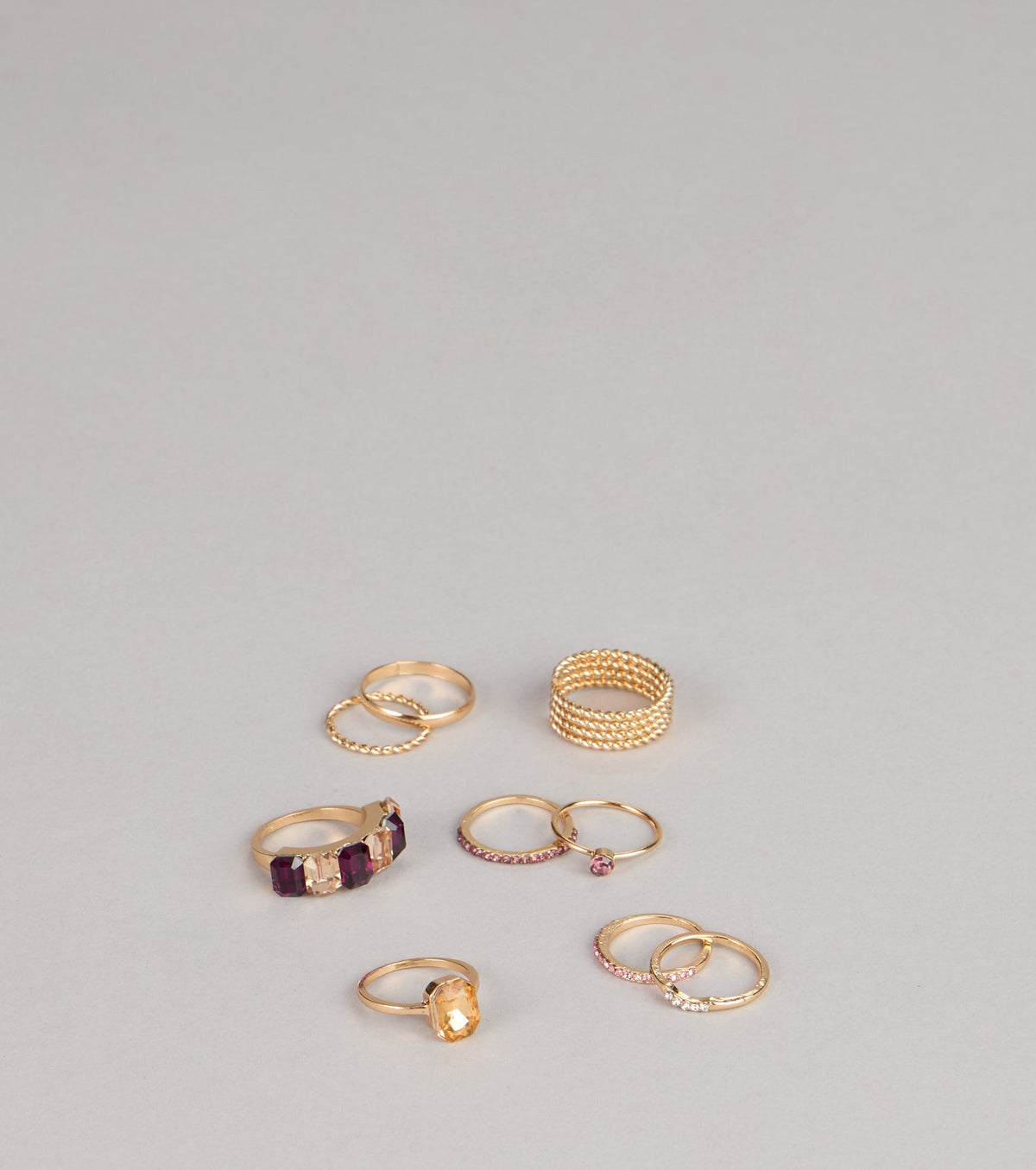 Quite Statement Nine-Pack Ring Set