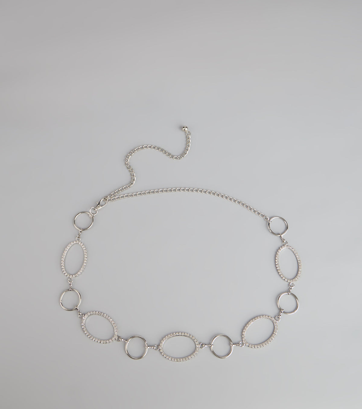 Glow Theory Rhinestone Oval Belt