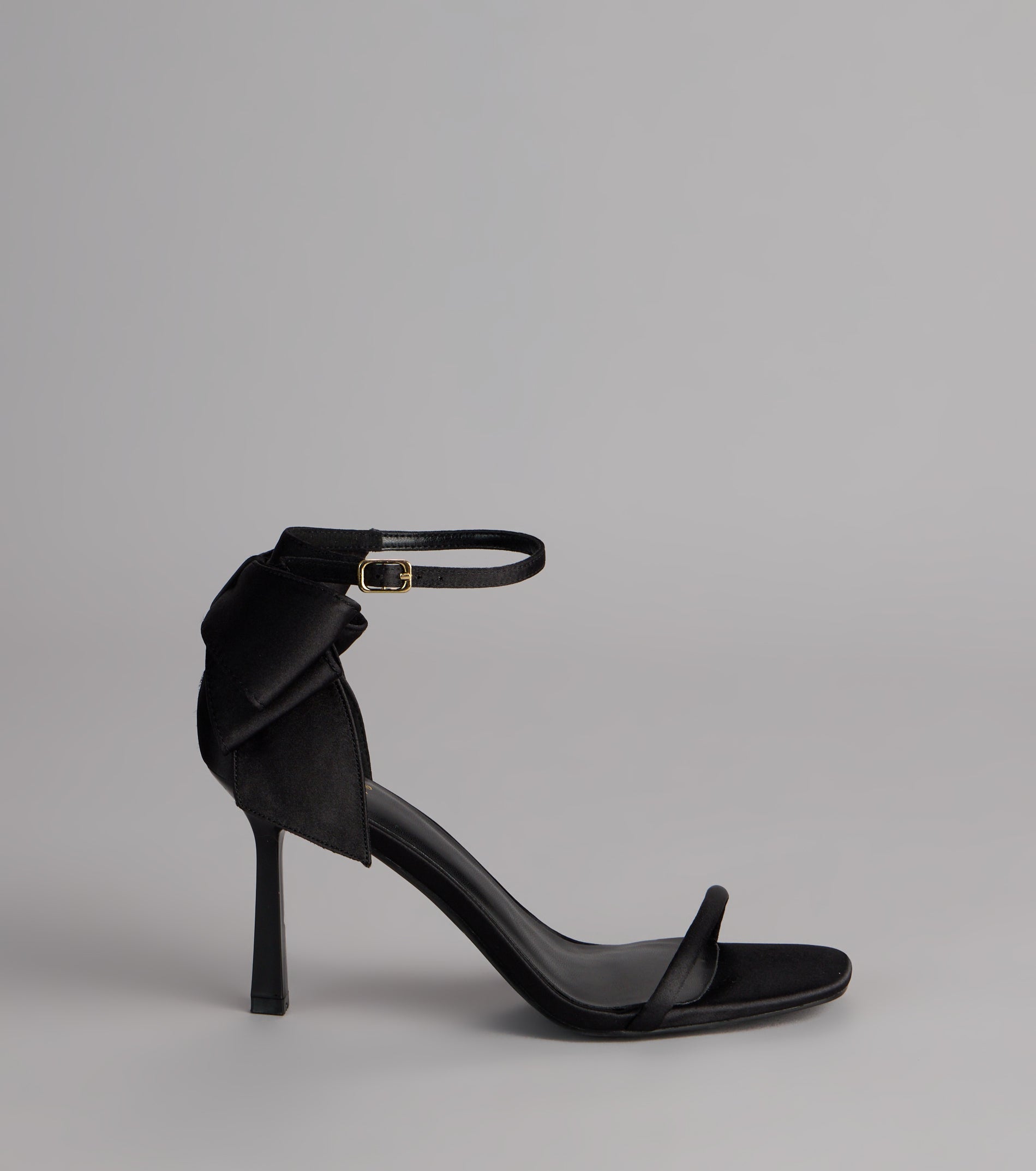 Sweet Finish Satin Bow Heels