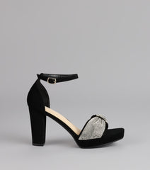 Starlight Charm Glitter Platform Heels