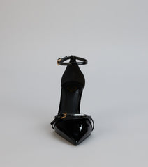 Point Taken Closed Toe Buckle Pumps