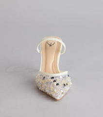 Fairy Tale Beaded Sequin Stiletto Heels
