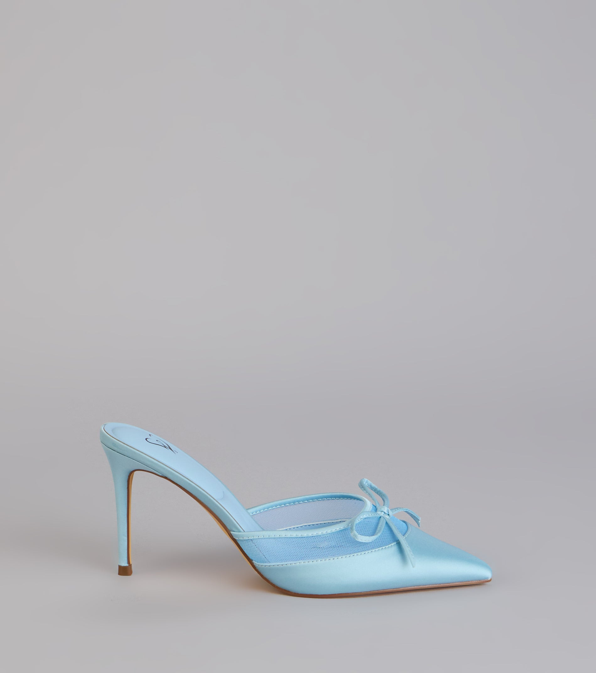 Dressed Up Satin Bow Heels